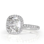 2.37ct Old Mine Cut Diamond Engagement Ring