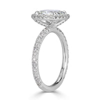 2.37ct Old Mine Cut Diamond Engagement Ring