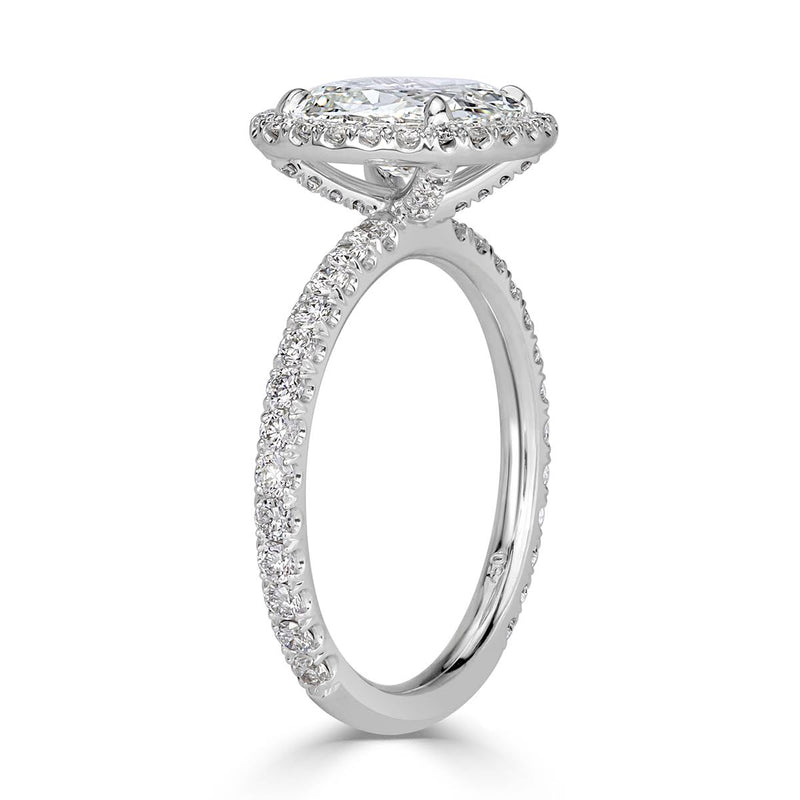 2.37ct Old Mine Cut Diamond Engagement Ring