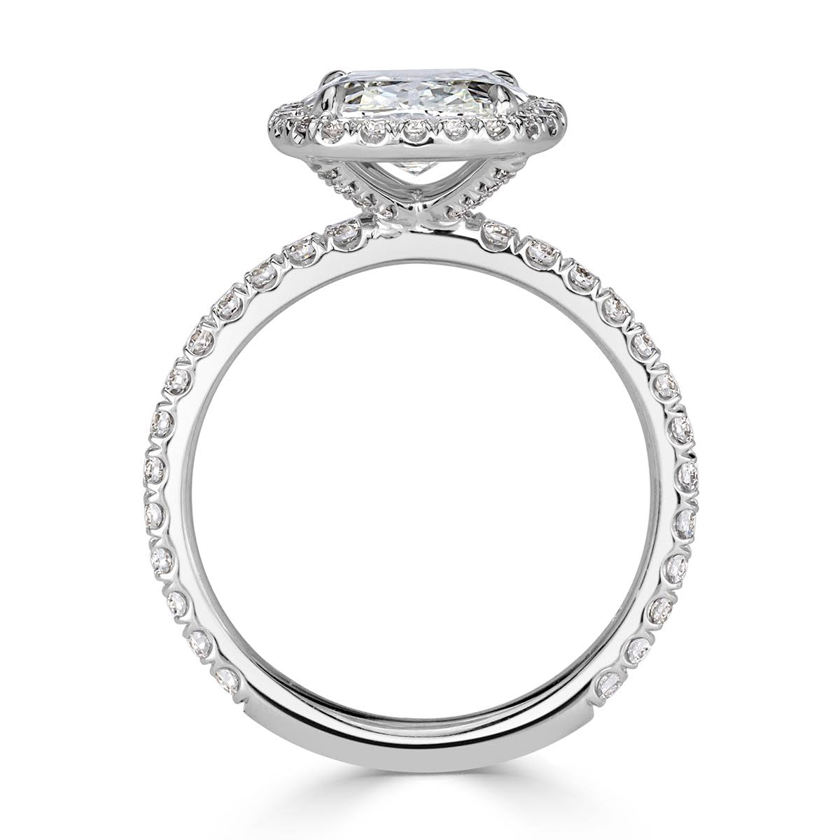 2.37ct Old Mine Cut Diamond Engagement Ring