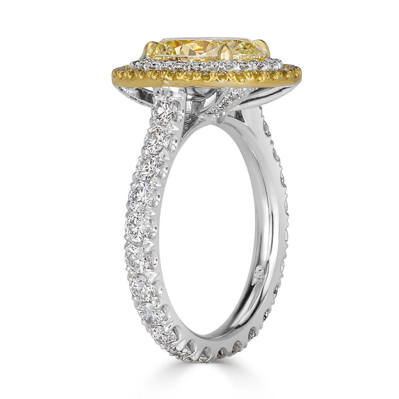 3.63ct Oval Cut Diamond Engagement Ring