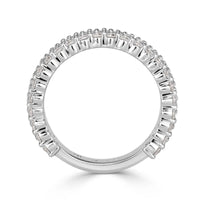 1.85ct Round Brilliant Cut Diamond Wedding Band in 18k White Gold