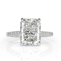 5.33ct Radiant Cut Diamond Engagement Ring
