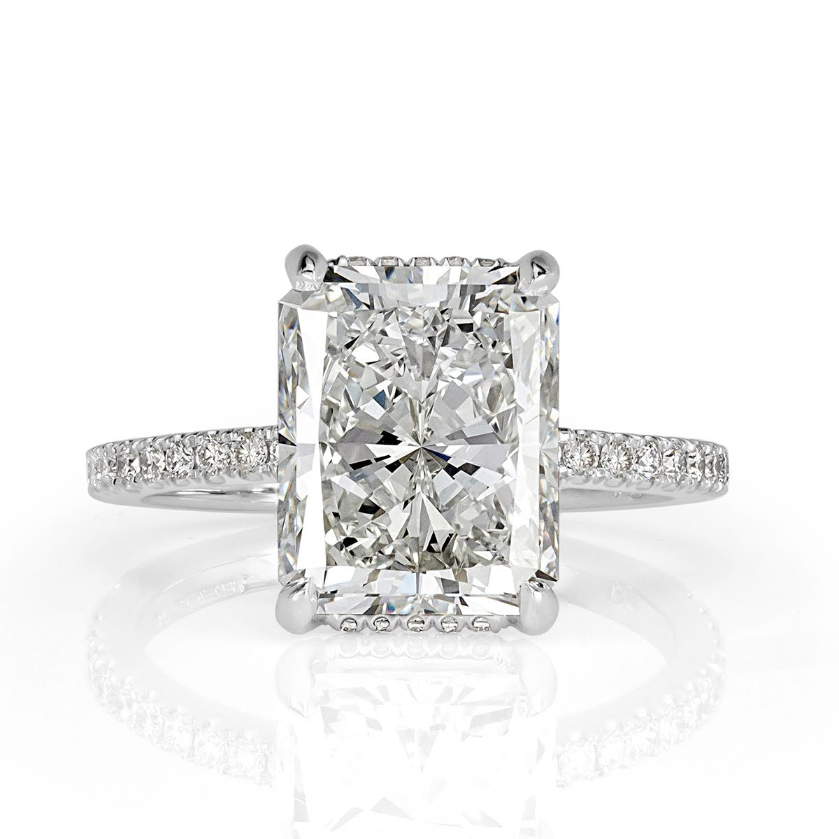 5.33ct Radiant Cut Diamond Engagement Ring