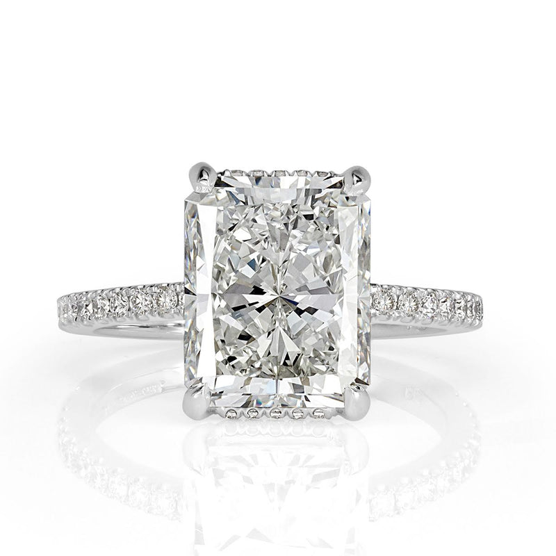 5.33ct Radiant Cut Diamond Engagement Ring