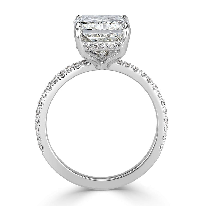 5.33ct Radiant Cut Diamond Engagement Ring