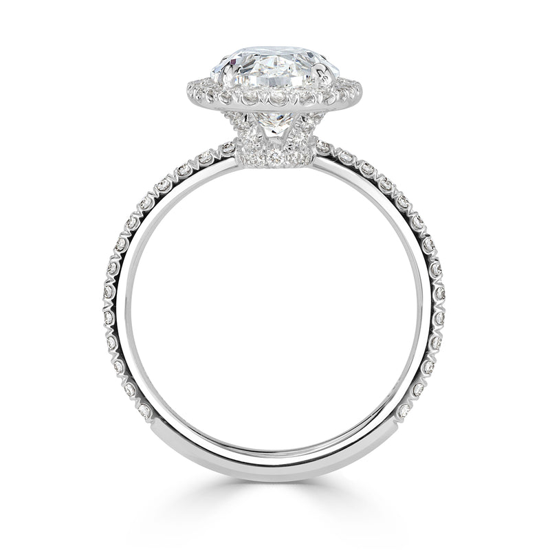 3.72ct Oval Cut Diamond Engagement Ring