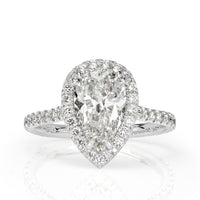 2.79ct Pear Shaped Diamond Engagement Ring