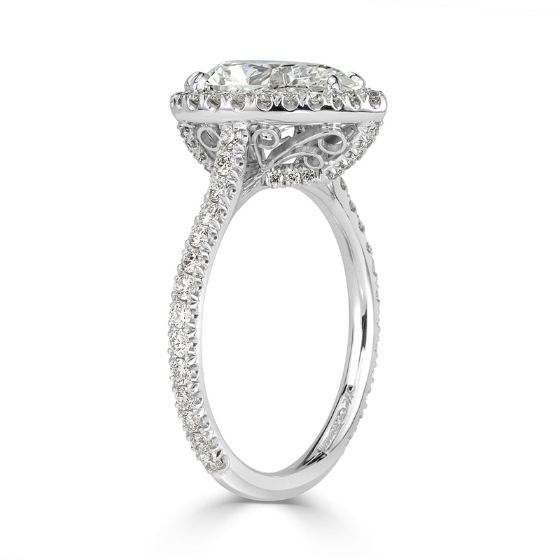 2.79ct Pear Shaped Diamond Engagement Ring