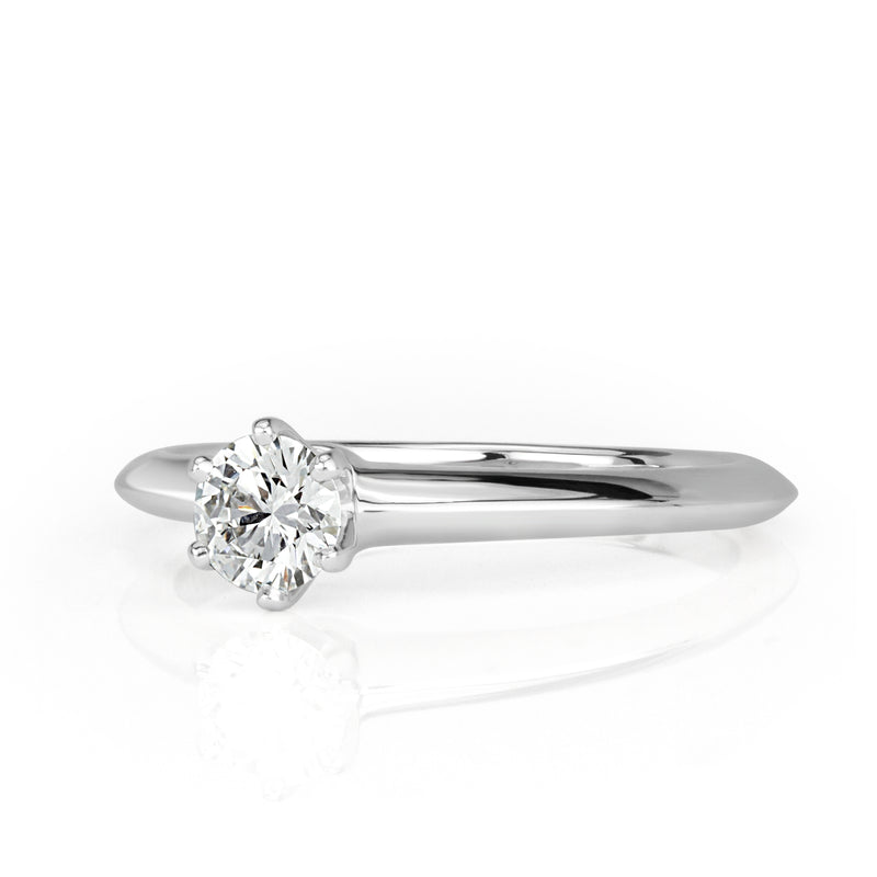 0.32ct Round Brilliant Cut Diamond Tiffany and Co Engagement Ring