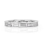 2.05ct Baguette Cut Diamond Eternity Band in 18k White Gold