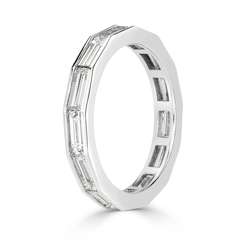 2.05ct Baguette Cut Diamond Eternity Band in Platinum