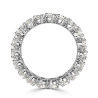 3.65ct Pear Shaped Diamond Eternity Band in 18k White Gold