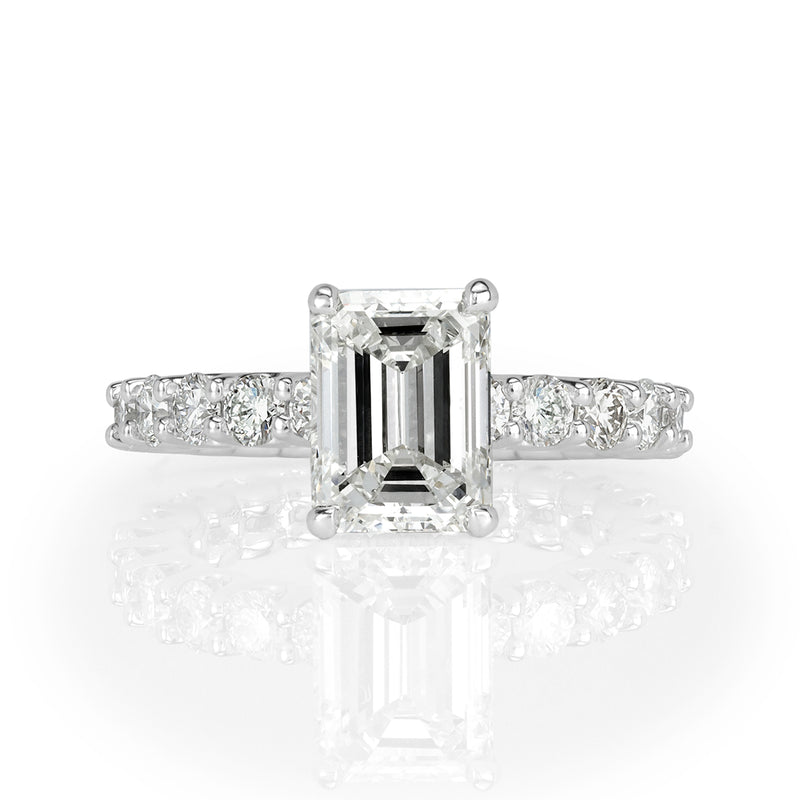 3.57ct Emerald Cut Diamond Engagement Ring