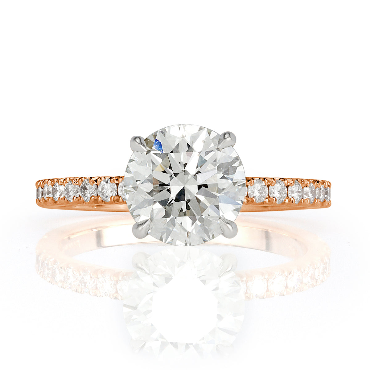 2.08ct Round Brilliant Cut Diamond Engagement Ring