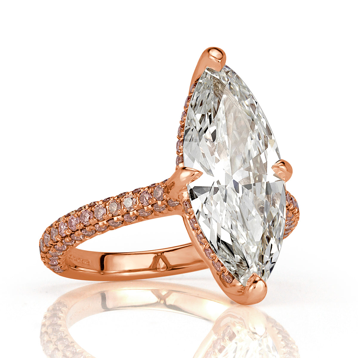 3.28ct Marquise Cut Diamond Engagement Ring