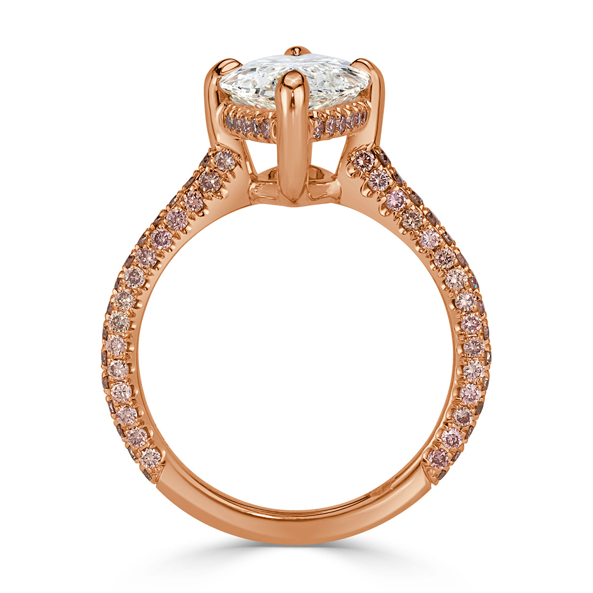 3.28ct Marquise Cut Diamond Engagement Ring