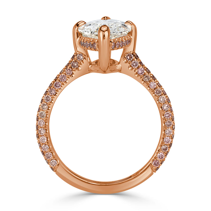 3.28ct Marquise Cut Diamond Engagement Ring