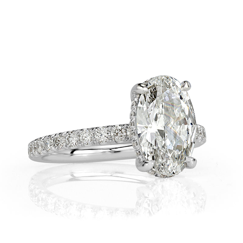 2.67ct Oval Cut Diamond Engagement Ring