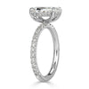 2.67ct Oval Cut Diamond Engagement Ring