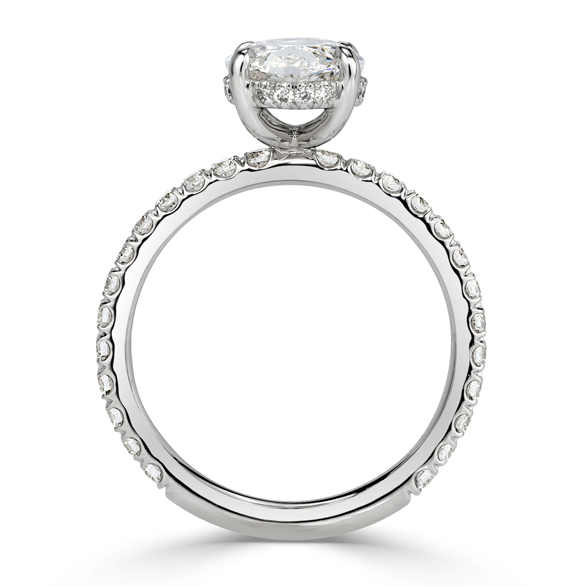 2.67ct Oval Cut Diamond Engagement Ring