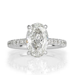2.67ct Oval Cut Diamond Engagement Ring