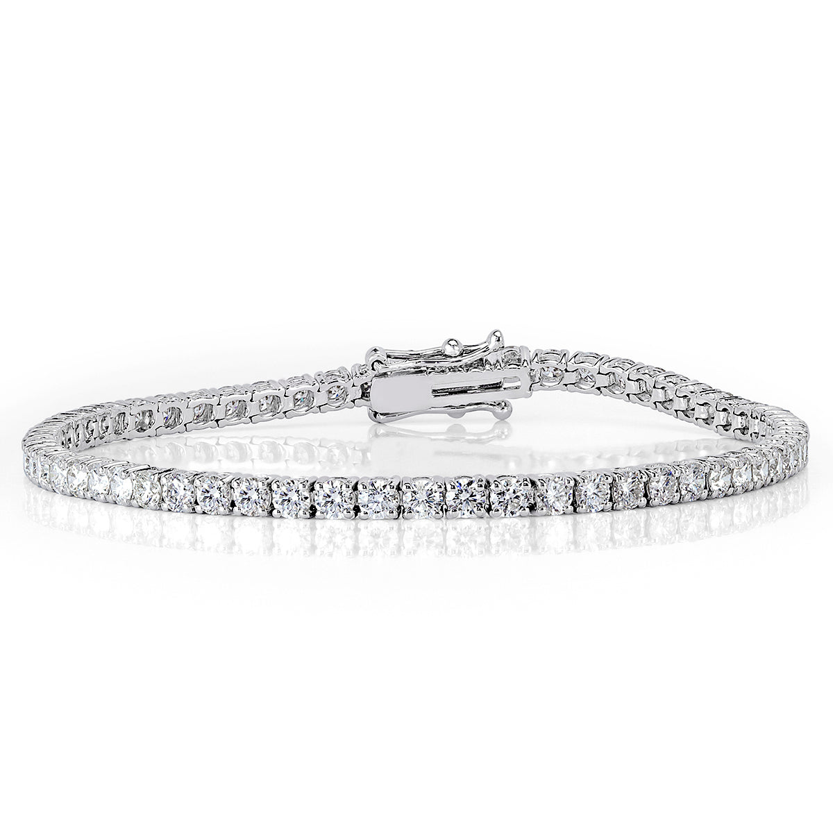 3.48ct Round Brilliant Cut Diamond Tennis Bracelet