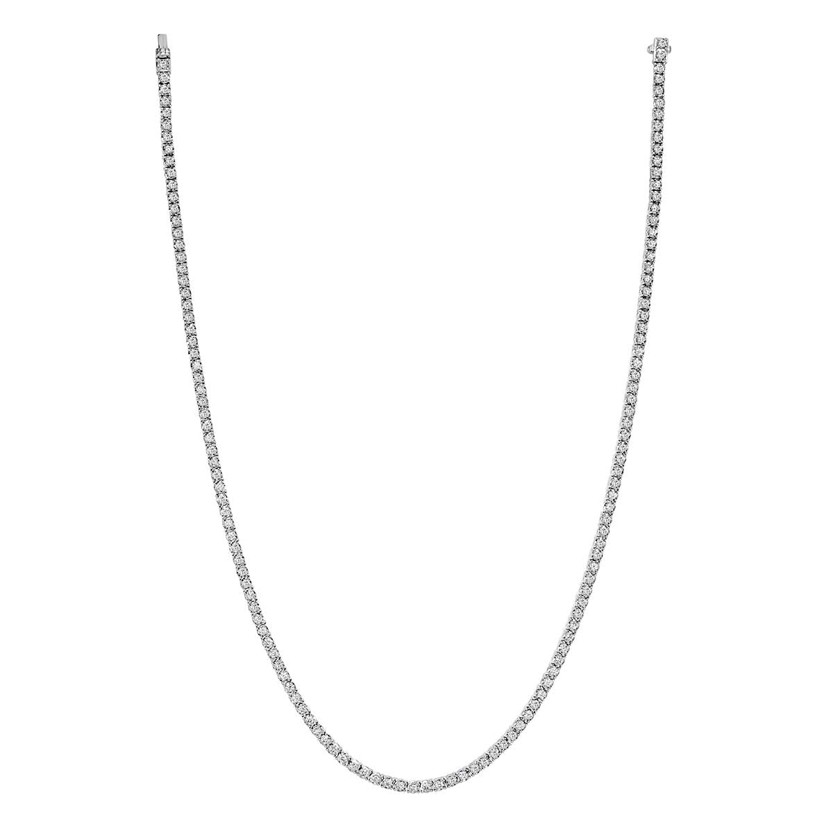 8.00ct Round Brilliant Cut Diamond Tennis Necklace in 36'