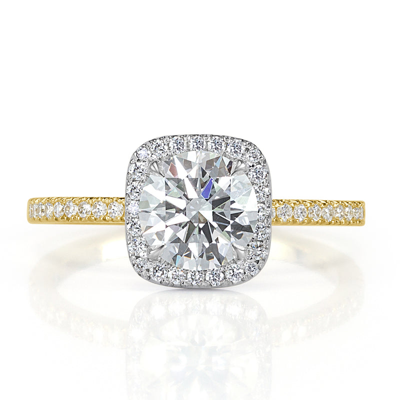 1.33ct Round Brilliant Cut Diamond Engagement Ring