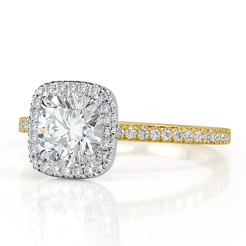 1.33ct Round Brilliant Cut Diamond Engagement Ring