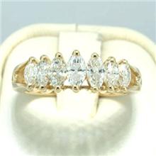 1.30ct 7-Stone Marquise Diamond Anniversary Ring