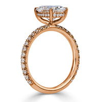 2.60ct Old Mine Cut Diamond Engagement Ring