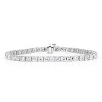 9.98ct Round Brilliant Cut Diamond Tennis Bracelet in 18k White Gold in 7'