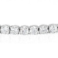 9.98ct Round Brilliant Cut Diamond Tennis Bracelet in 18k White Gold