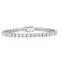 12.05ct Round Brilliant Cut Diamond Tennis Bracelet in 18k White Gold in 7'