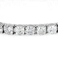 12.05ct Round Brilliant Cut Diamond Tennis Bracelet in 18k White Gold in 7'