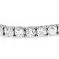 10.55ct Round Brilliant Cut Diamond Tennis Bracelet in 18k White Gold in 7'