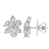1.85ct Floral Cluster Diamond Earrings