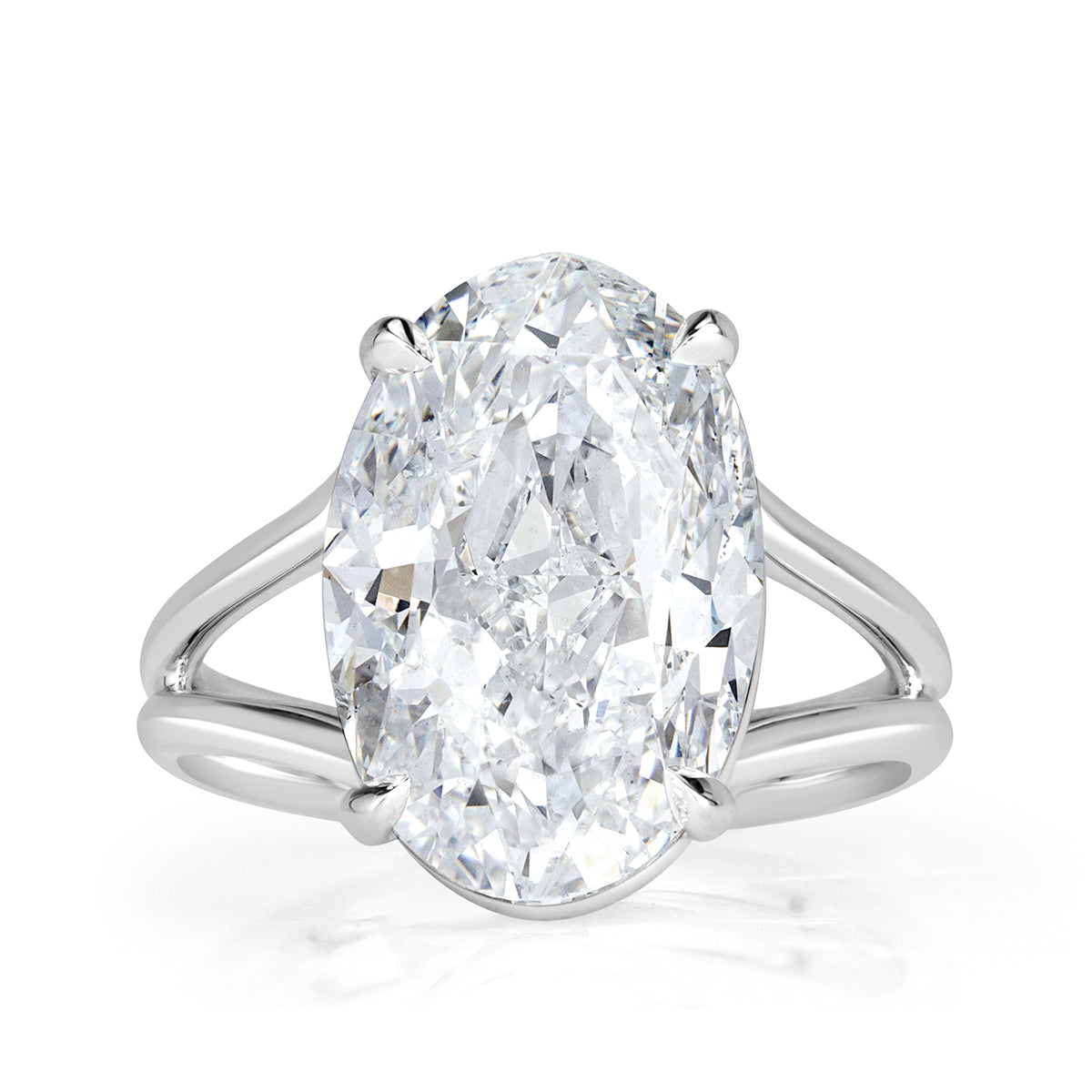 8.06ct Oval Cut Diamond Engagement Ring