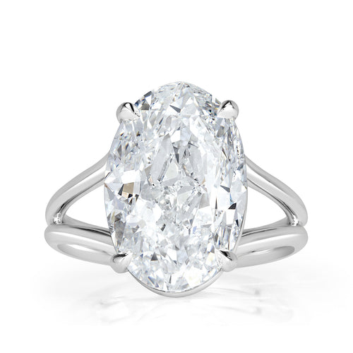 8.06ct Oval Cut Diamond Engagement Ring
