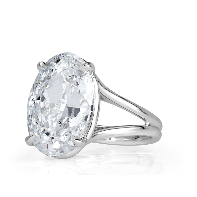 8.06ct Oval Cut Diamond Engagement Ring