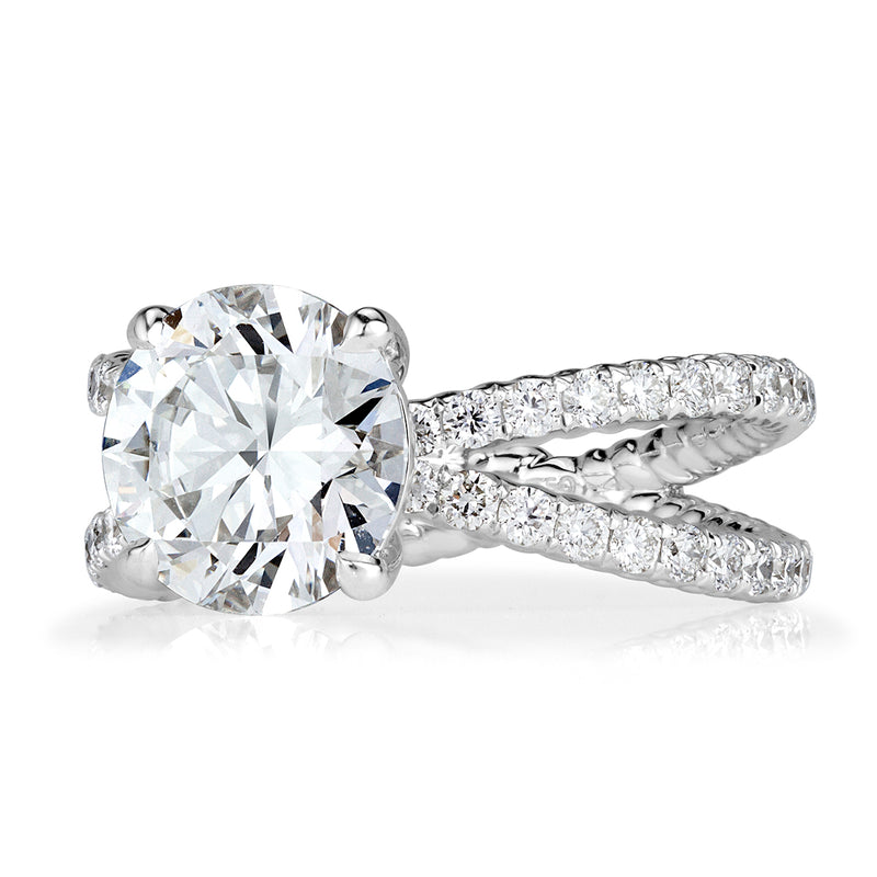 3.55ct Round Brilliant Cut Diamond Engagement Ring