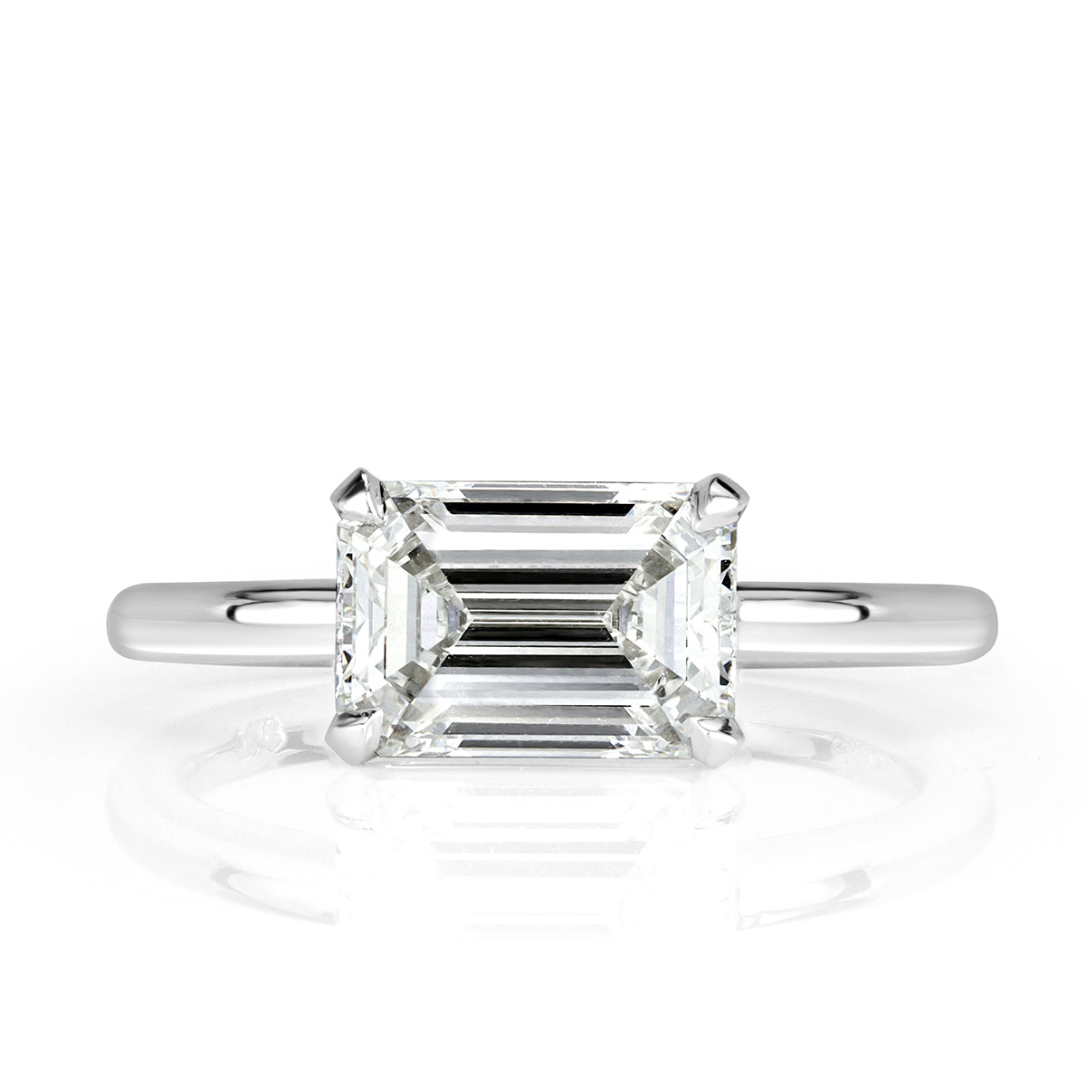 2.00ct Emerald Cut Diamond Engagement Ring