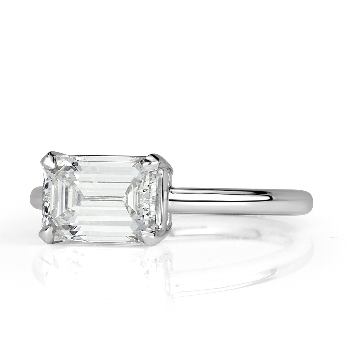 2.00ct Emerald Cut Diamond Engagement Ring