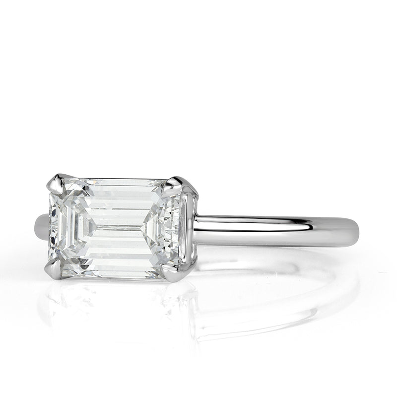 2.00ct Emerald Cut Diamond Engagement Ring