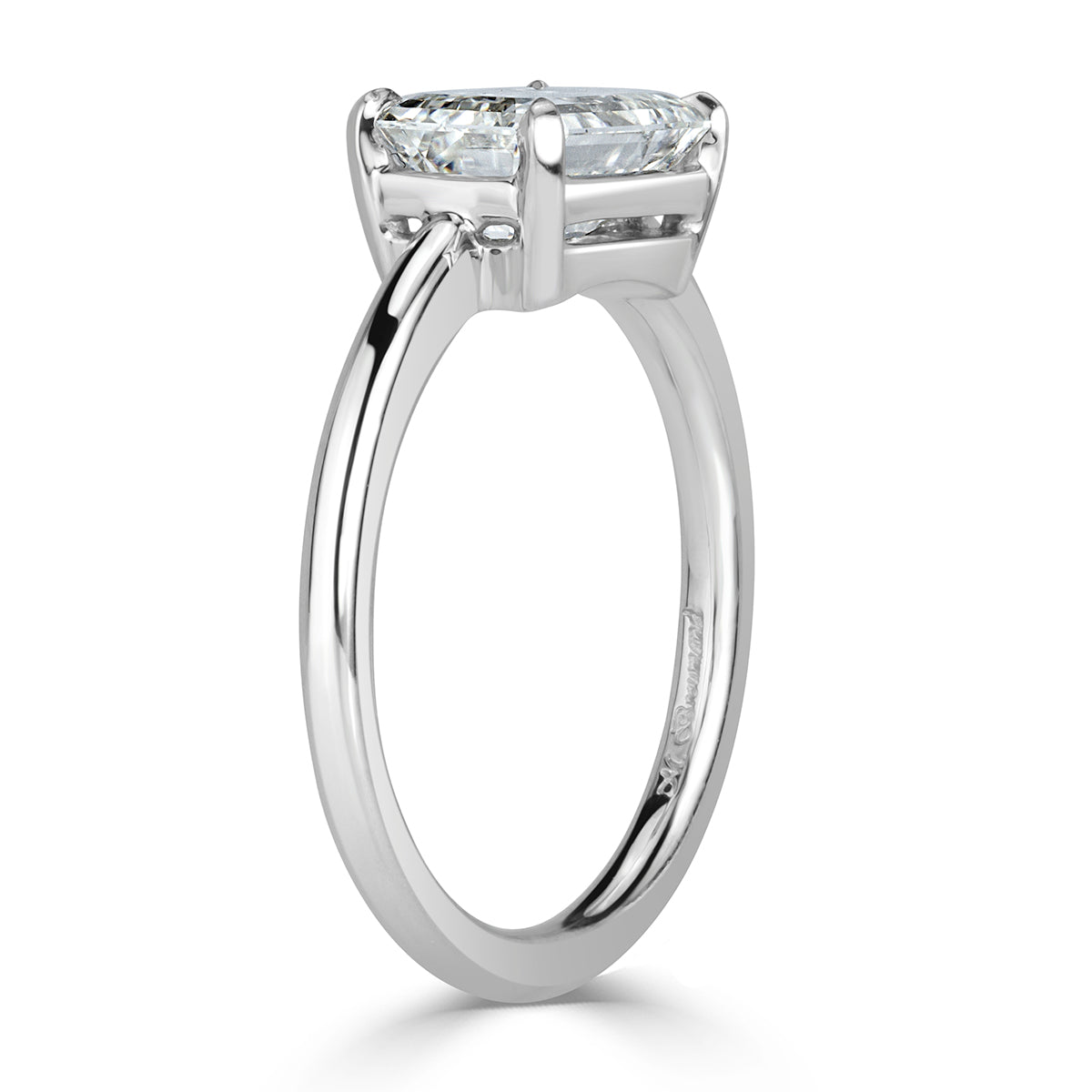 2.00ct Emerald Cut Diamond Engagement Ring