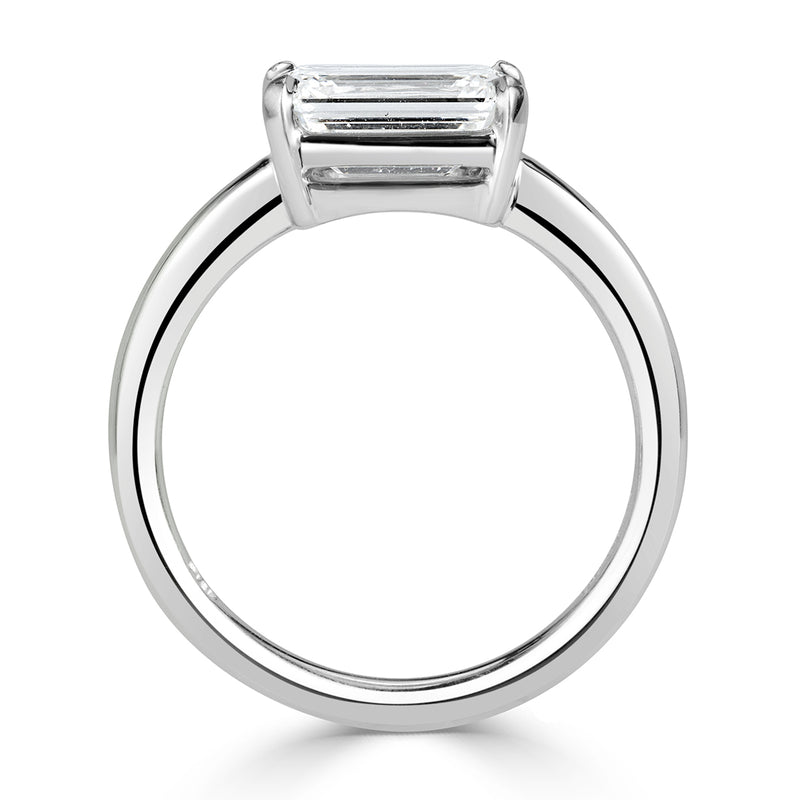 2.00ct Emerald Cut Diamond Engagement Ring