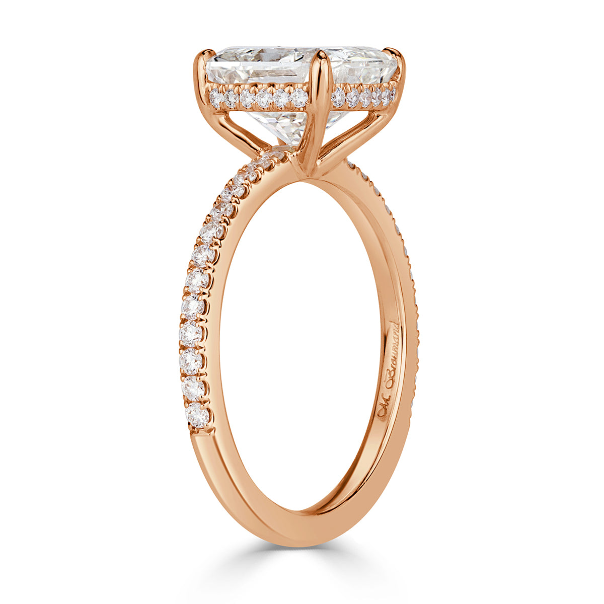 3.58ct Radiant Cut Diamond Engagement Ring