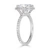 3.57ct Old Mine Cut Diamond Engagement Ring