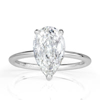 1.90ct Pear Shaped Diamond Engagement Ring